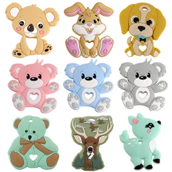 Colgante de silicona con animales pequeños para collar hecho a mano