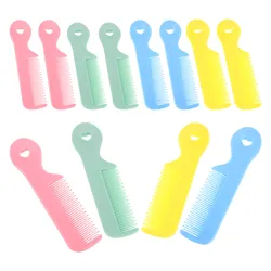 Mini peine redondo de colores para masaje del cuero cabelludo infantil