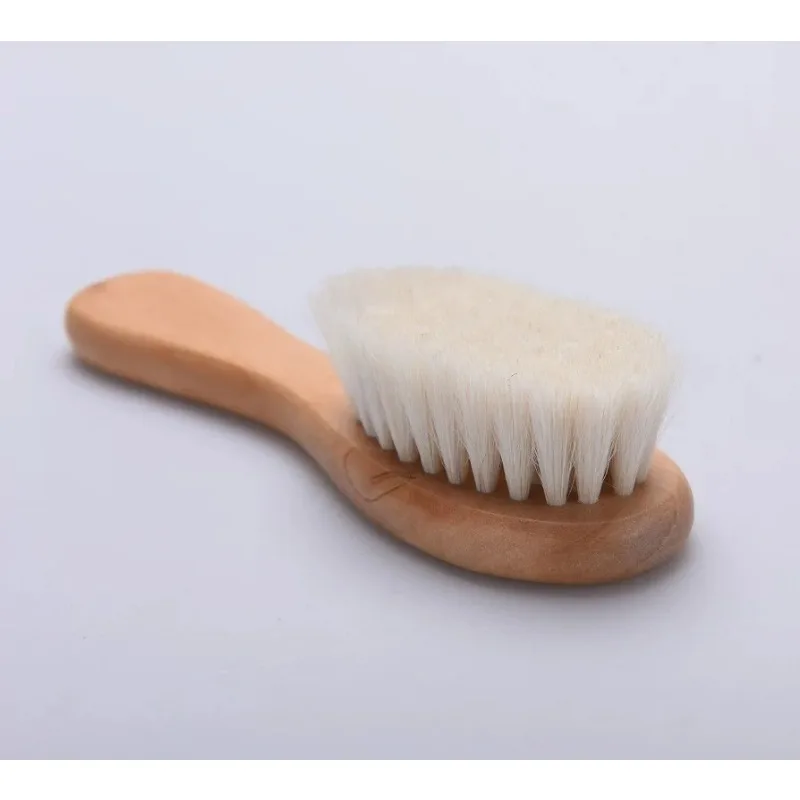 Set cepillo y peine de madera para bebé recién nacido, baño - imagen 2