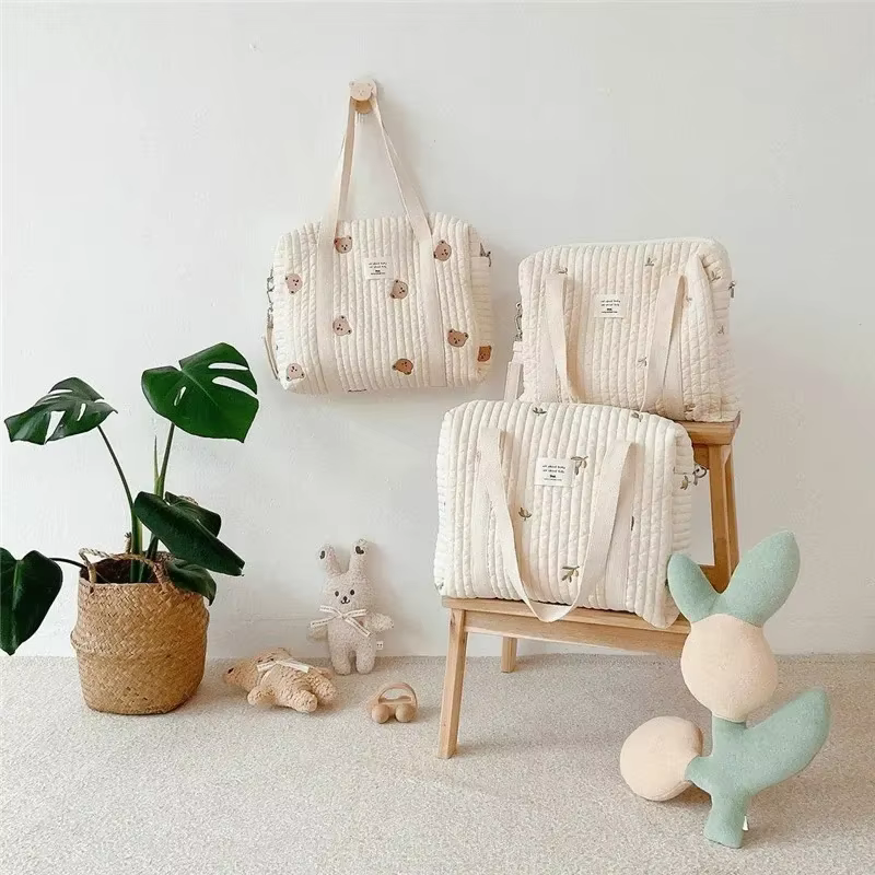 Bolsa de pañales acolchada con cambiador – Cochecito - imagen 2