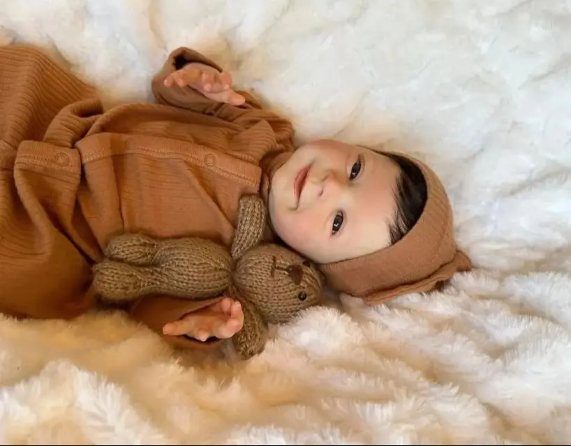 Muñeca bebé recién nacida NPK de piel 3D realista, cuerpo suave - imagen 2