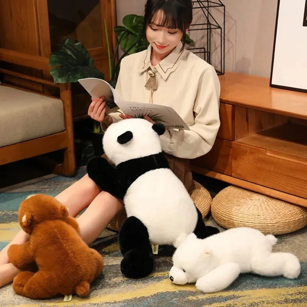 Cojín de suelo peluche animales panda mapache oso acostados - imagen 5