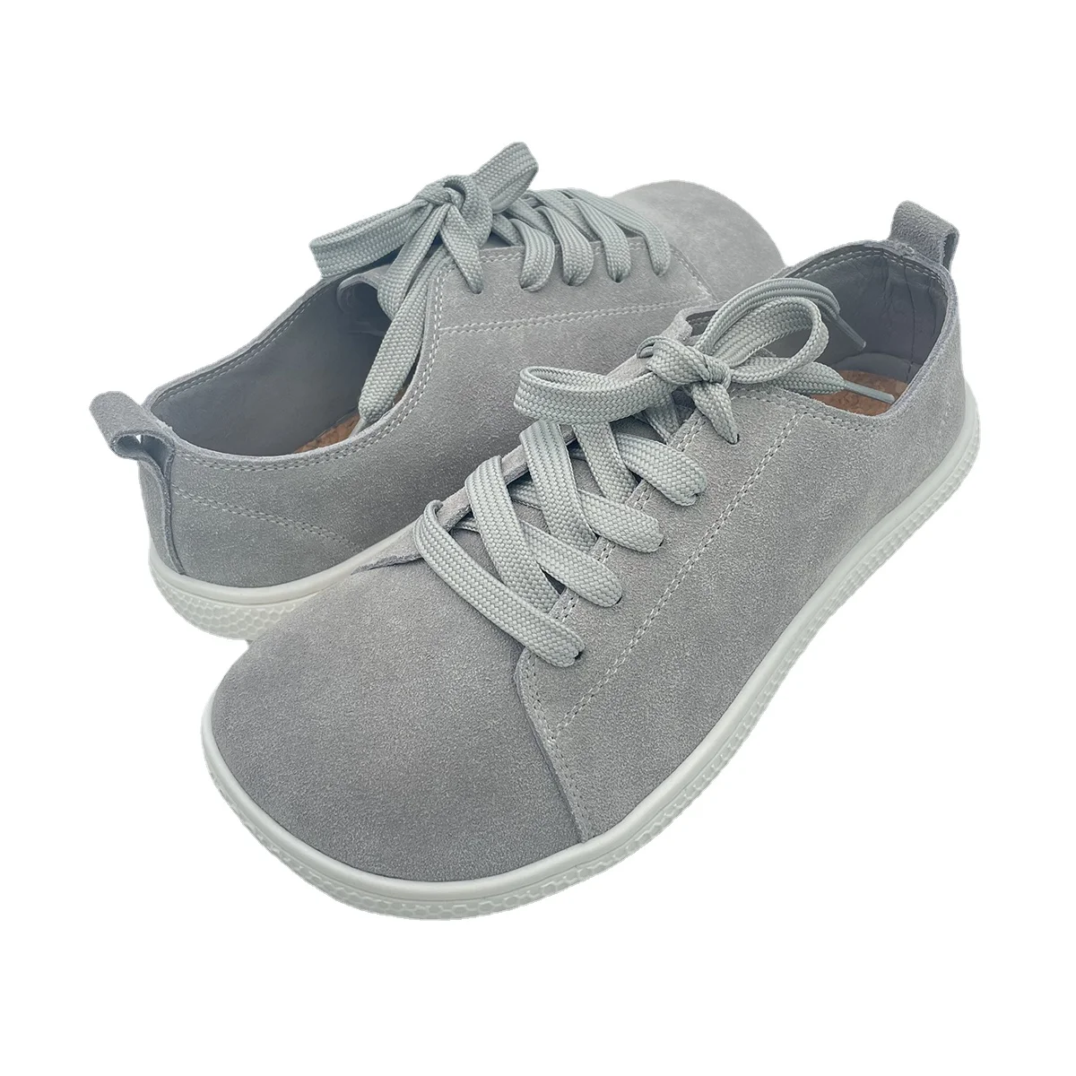 Tipsietoes 2025 Zapatillas descalzas de cuero para mujer, suela plana - imagen 2