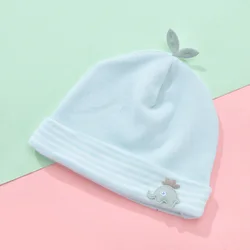 Gorro de algodón para bebé recién nacido delgado unisex primavera