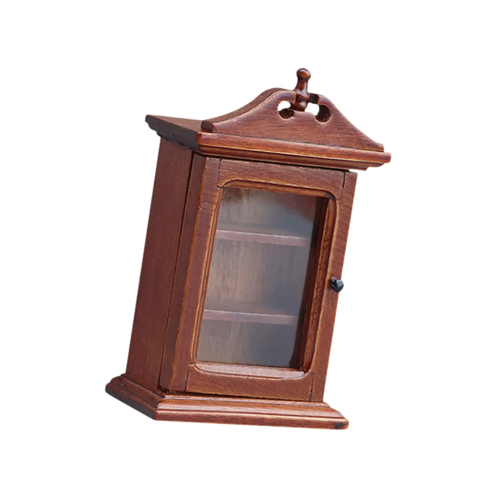 Mueble para casa de muñecas, puerta única estilo europeo - imagen 5