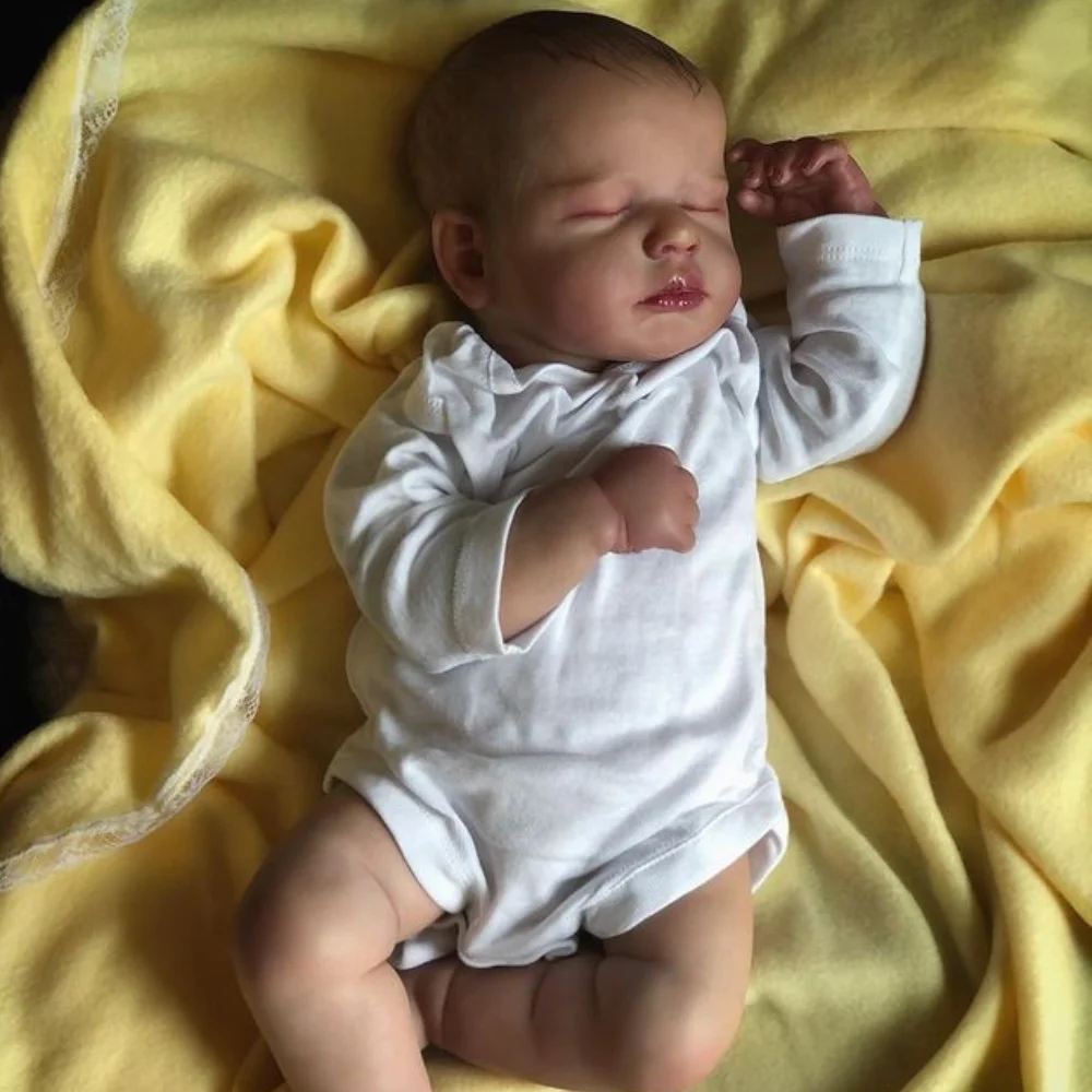 LouLou Reborn muñeca realista de silicona, vinilo y tela hecha a mano