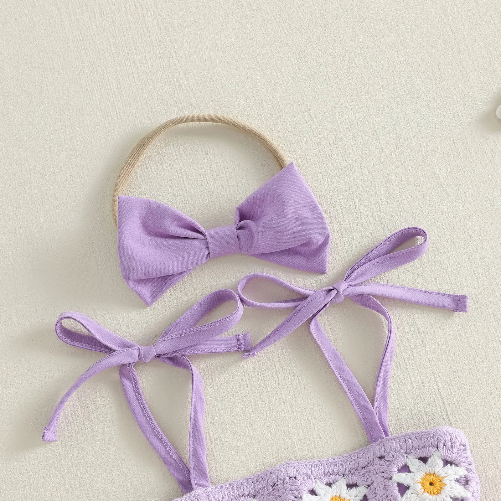 Conjunto recién nacido niña vestido floral sin mangas con lazo - imagen 5