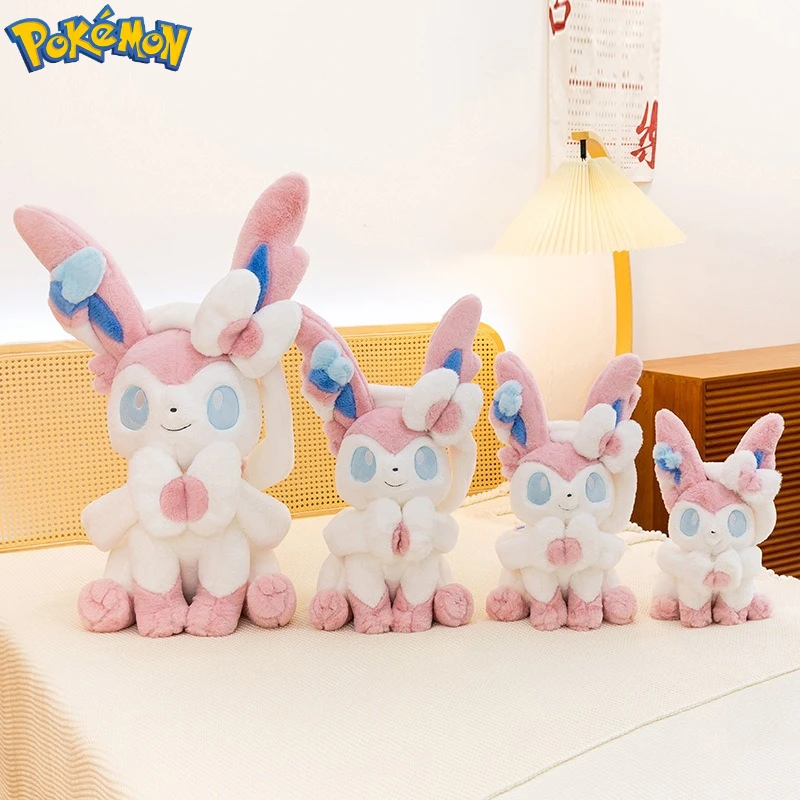 Peluche de Sylveon grande Pokémon para habitación infantil – Muñeco de peluche para regalo - imagen 4
