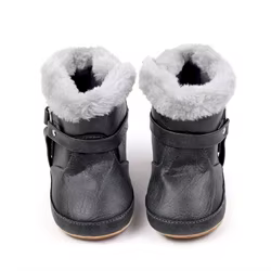 Botas de nieve para bebé 2025 - cálidas, antideslizantes, suela goma