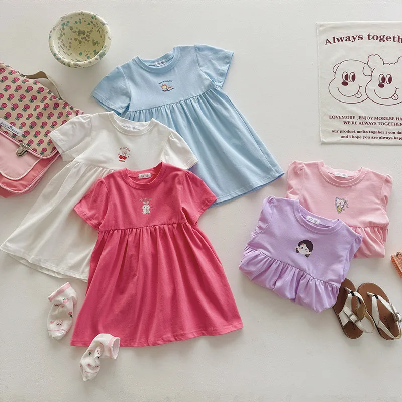 Vestido niña veraniego estilo princesa con patrón de animales - imagen 3