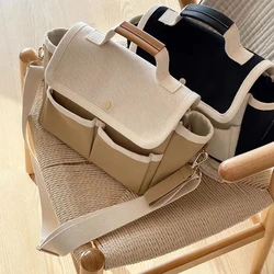 Bolsa de pañales impermeable de gran capacidad con bolsillo térmico