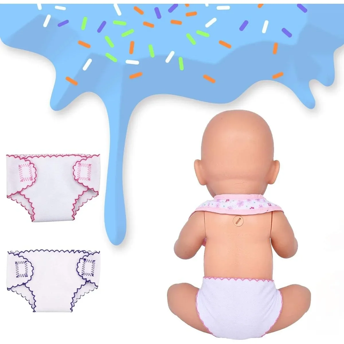 Pañales reutilizables para muñecas reborn de niña - imagen 3