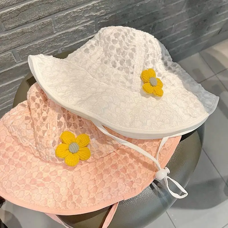 Sombrero pescador verano para niña – Malla transpirable con ala ancha - imagen 5