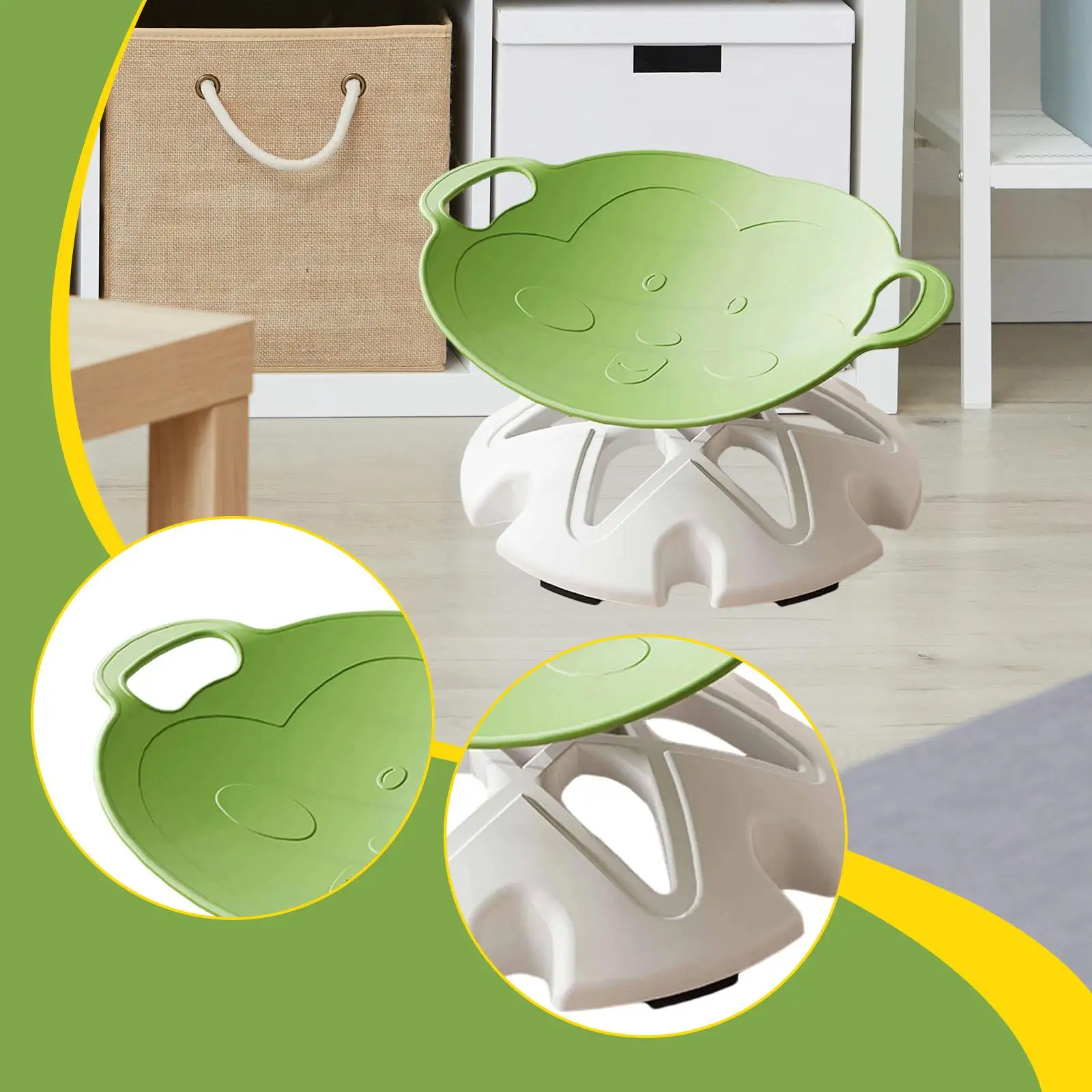 Silla pivotante infantil sensorial giratoria, juego calmante - imagen 2