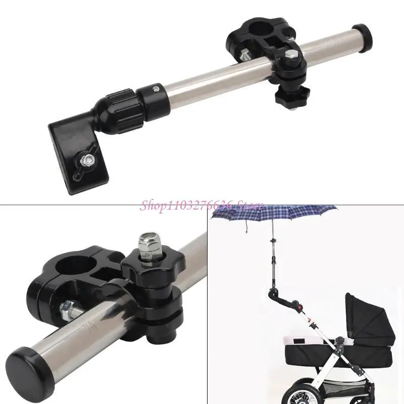 Sombrilla UV para cochecito con soporte y pinza de toldo