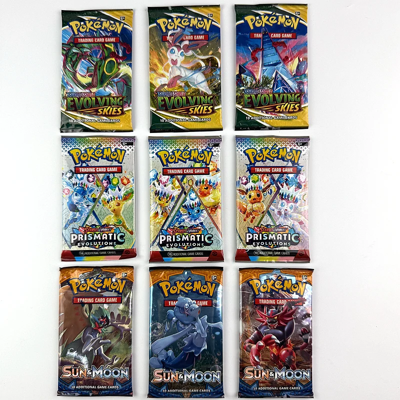 Cartas Pokémon listas para coleccionar o jugar