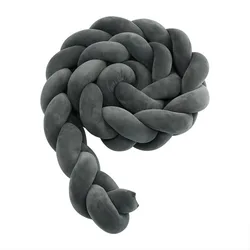 Barandilla de cama para bebé con tejido trenzado y fijación segura