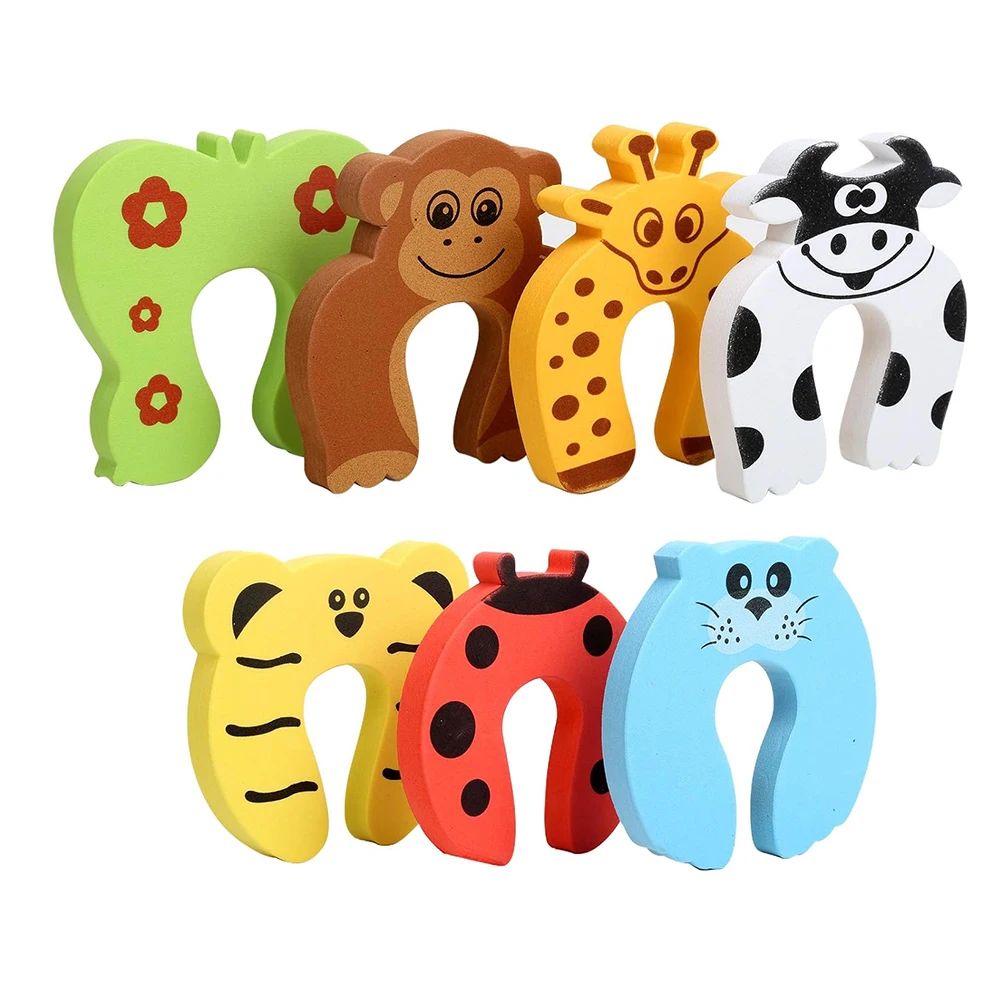 Protector de dedos antipinzamiento puerta bebés diseño animales - imagen 3