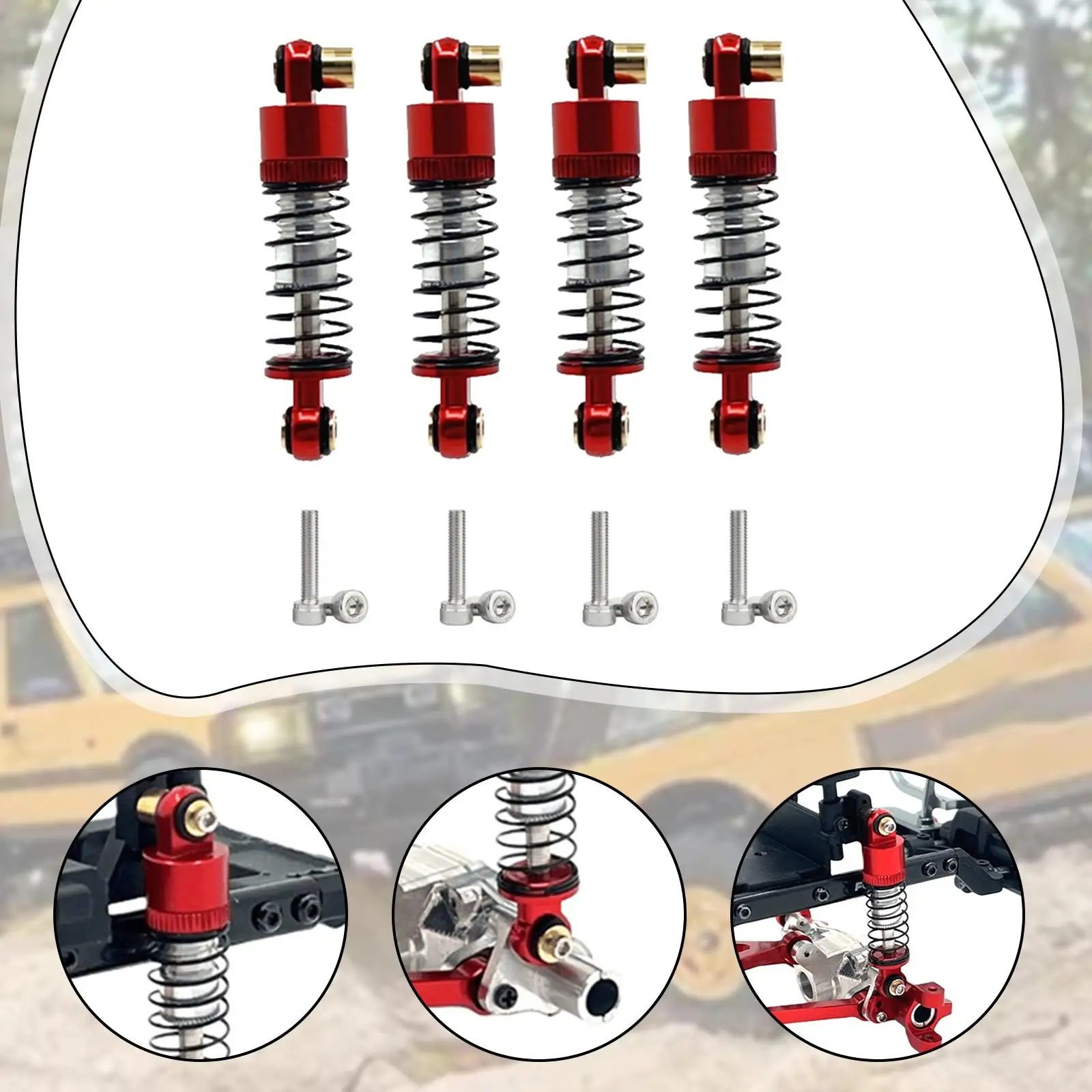 Amortiguador RC de aluminio mejorado para vehículos radiocontrol - imagen 5