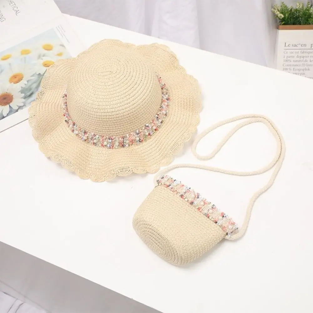Sombrero de sol infantil paja multicolor para verano - imagen 2