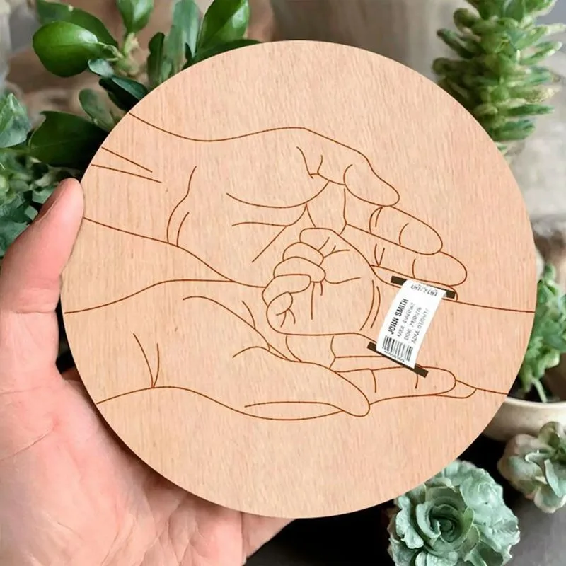 Pulseras de madera para recién nacido - Placas conmemorativas - imagen 5