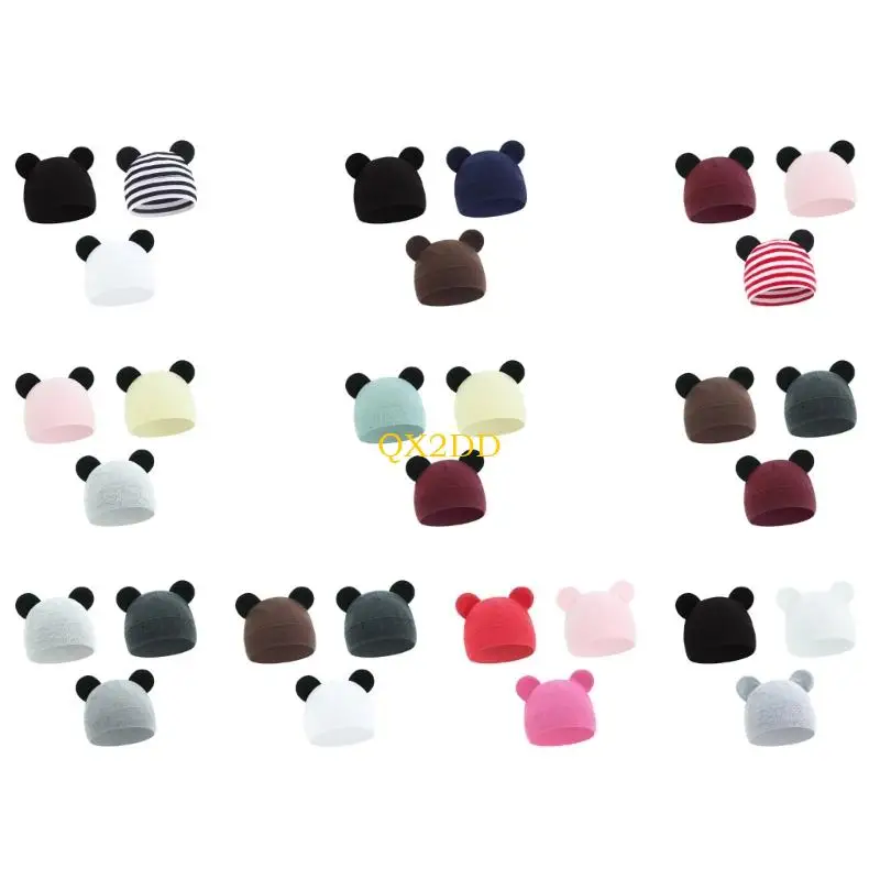 Gorro ganchillo suave para bebé recién nacido - imagen 3
