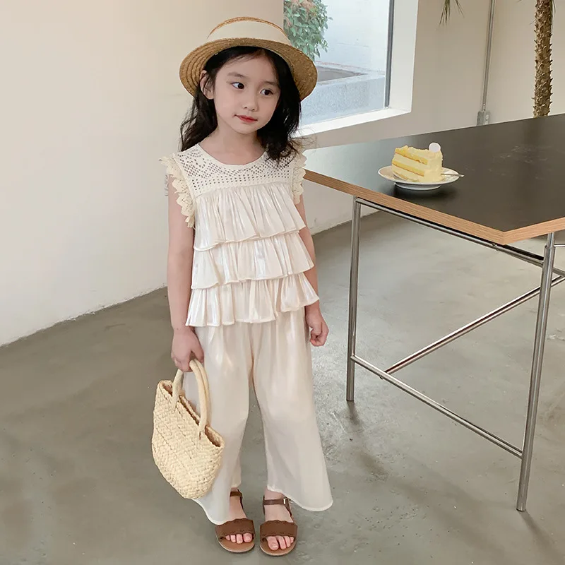 Conjunto verano niña sin mangas - Top y pants 2 piezas - imagen 4