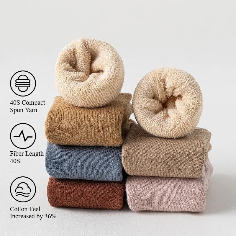 Calcetines de suelo antideslizantes de felpa polar para bebé - imagen 3