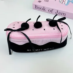Estuche para lápices pastel de cereza, gran capacidad