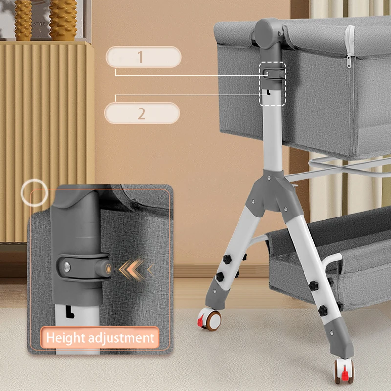 Cuna plegable con móvil multifunción para recién nacido - imagen 2