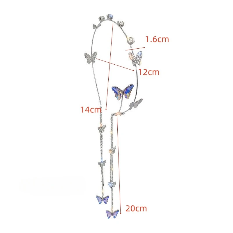 Mariposa brillante con borla