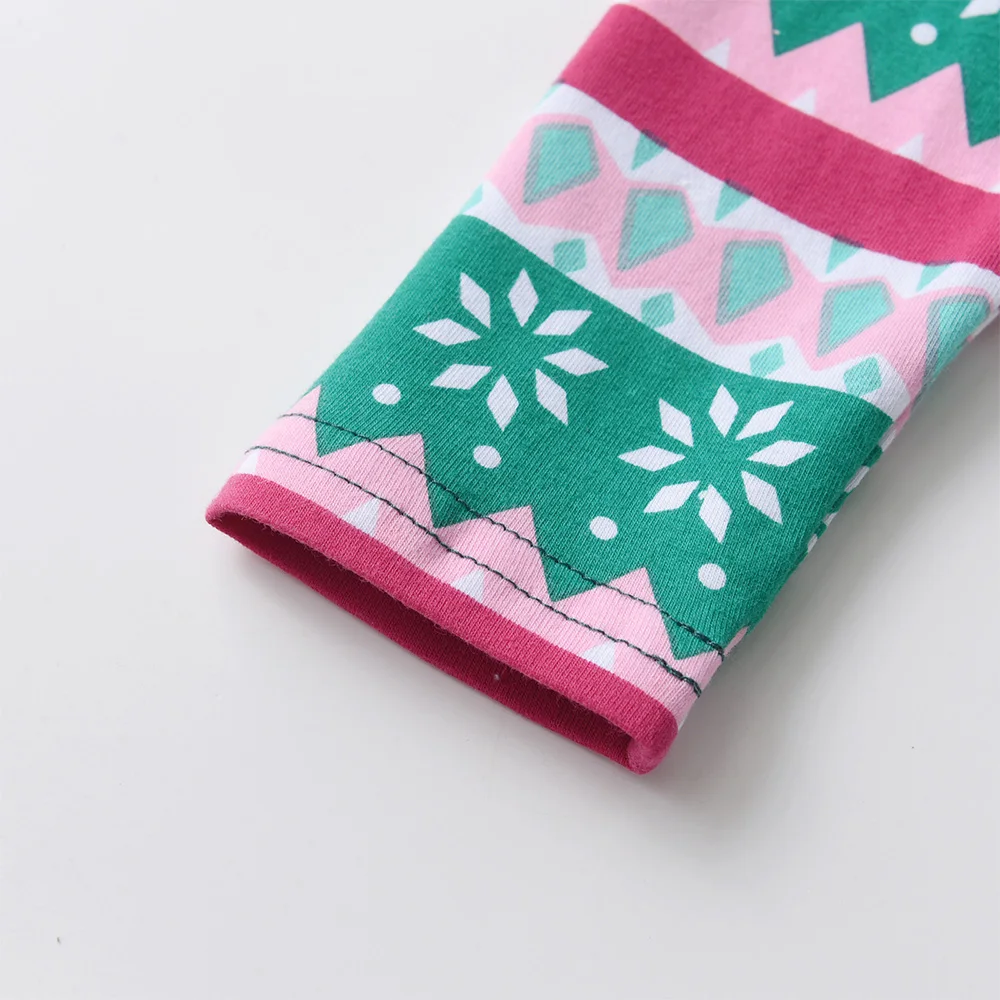 DXTON Vestido recto de algodón con estampado unicornio para niña