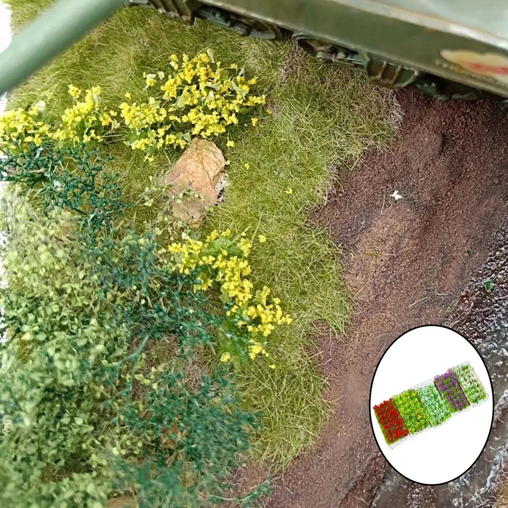Flores en miniatura para ferromodelismo, modelos estáticos - imagen 4