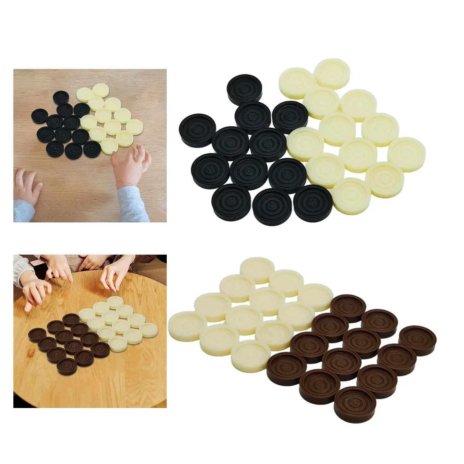 Piezas de backgammon universales apilables para juego en mesa - imagen 2