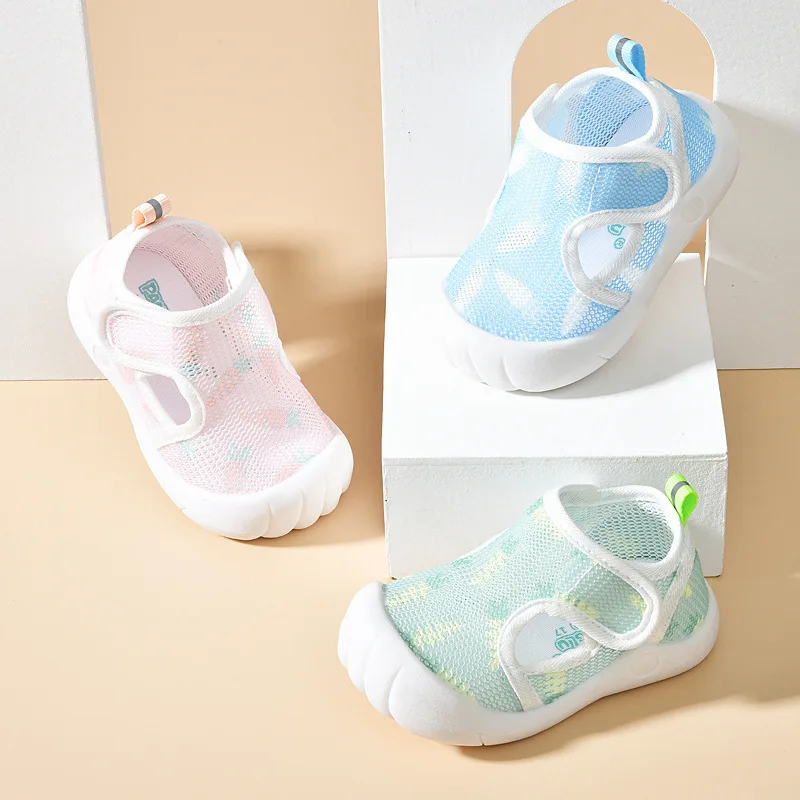 Zapatillas bebé de malla transpirable con suela antideslizante - imagen 5