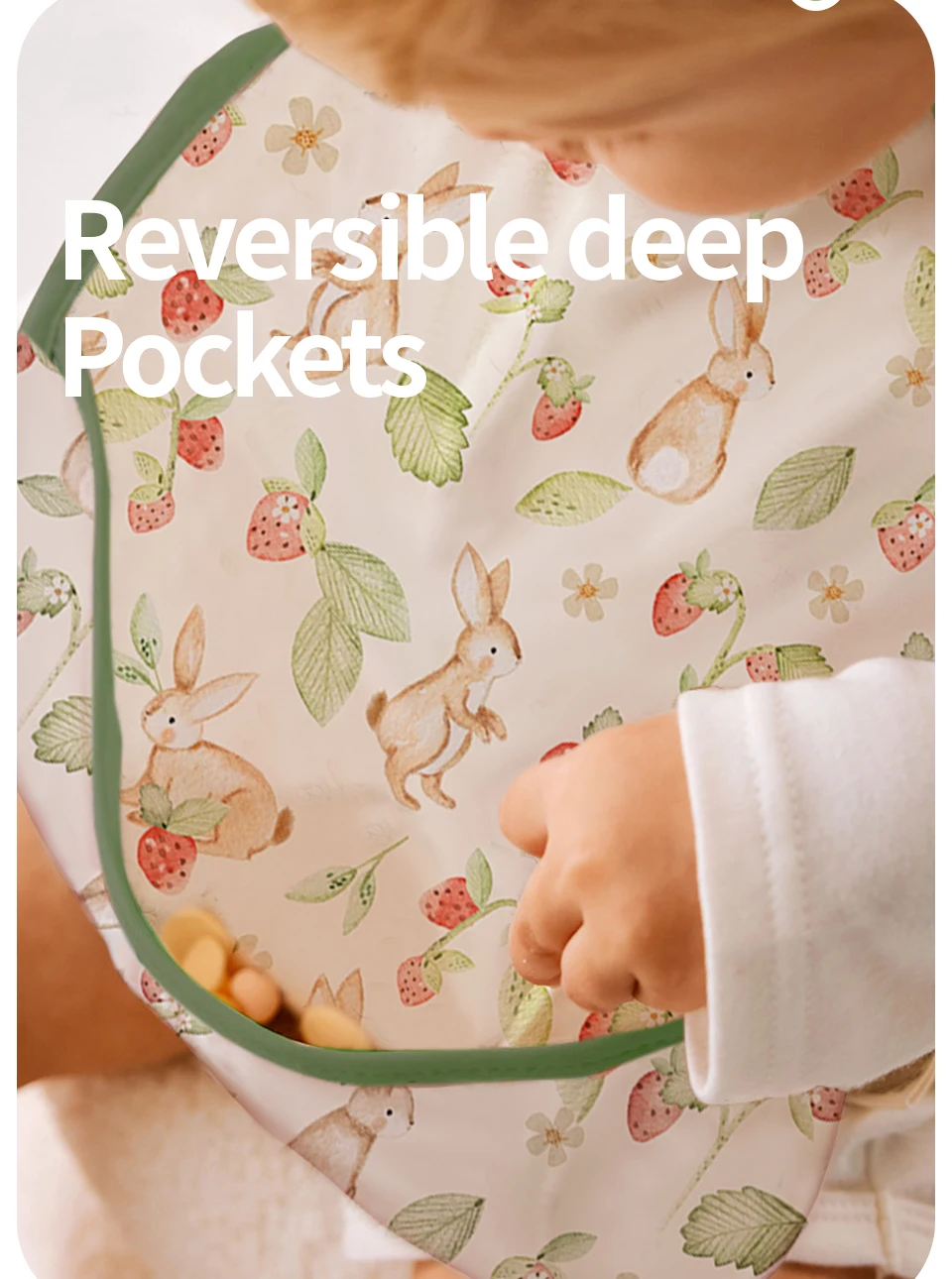 Variante de diseño del babero Kangobaby con otro estampado