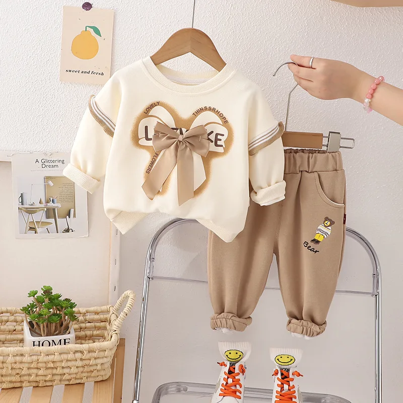 Conjunto de bebé de primavera y otoño tipo chándal deportivo - imagen 2