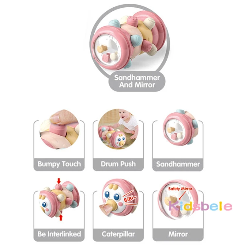 Juguete sensorial con rodillo de rodamiento texturizado para bebés - imagen 3