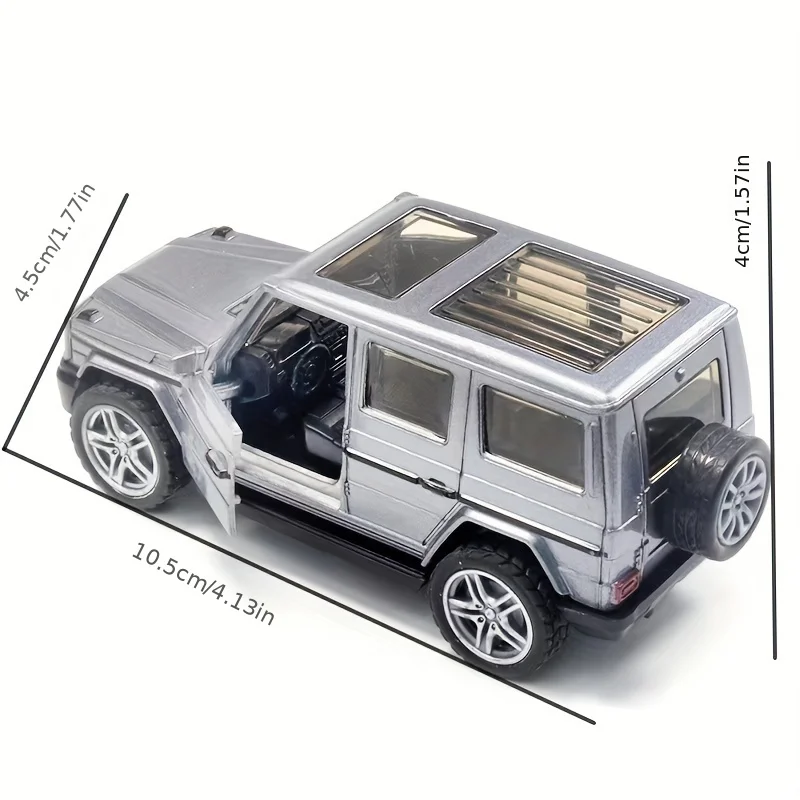 Coche de juguete SUV de metal con puertas y vehículo abierto - imagen 3