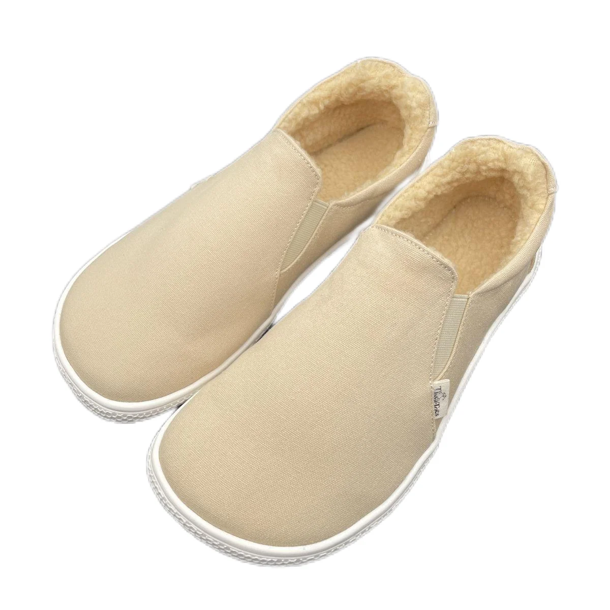 Tipsietoes Zapatos descalzos niños invierno lona suela piel caída cero - imagen 5