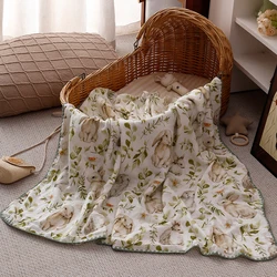 Elinfant Manta de bebé ligera algodón estampado bambú para verano