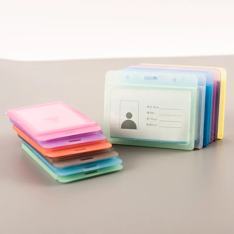 Organizador de tarjetas transparente sin cordón para niños