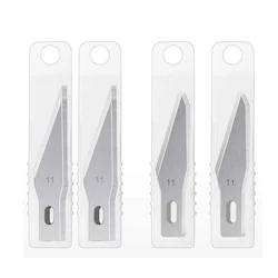 Cuchillos para manualidades, cuchillo de metal para grabar, kit antideslizante + 40/10 piezas # 11 Cuchillas para Reparación de PCB de Teléfonos Móviles, Herramientas Manuales