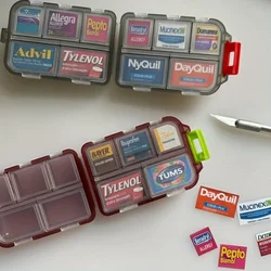 Tcare Organizador Pastillas Viaje Antihumedad Bolsillo
