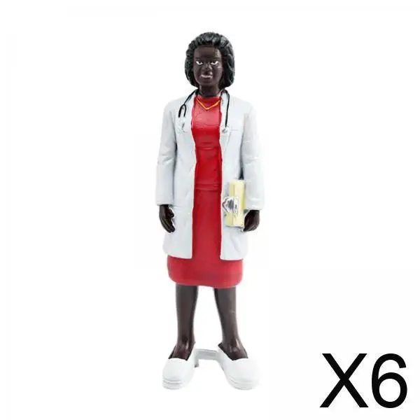Figurita para micropaisaje de resina realista con mini personas