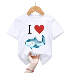 Camiseta infantil de verano con ballenas y estrellas