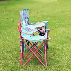Silla plegable infantil de camping impermeable de acero antidesgarro