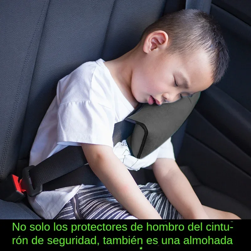 Protector cinturón seguridad para niños - Funda felpa suave - imagen 5