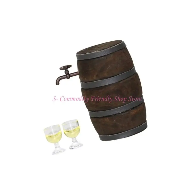 Barriles de vino en miniatura para decoración de bodega - imagen 5