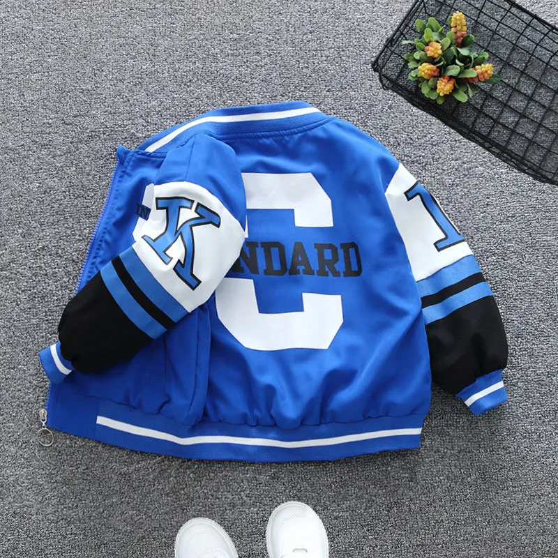 Chaqueta cortavientos con cremallera para niños y letras